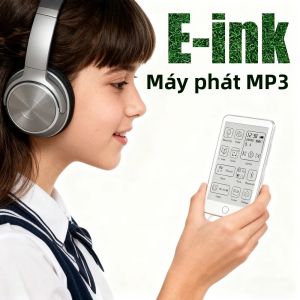 Máy Nghe Nhạc MP3 Famue 32GB Với Màn Hình E-Ink Bluetooth 5.0 Thời Lượng Pin 72 Giờ Loa Không Ánh Sáng Xanh Radio & Ghi Âm Đầu Đọc Sách Điện Tử