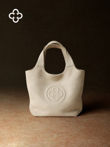 Genuine Deer Leather Mini Tote Bag Soft and Luxurious White Handbag for Women
