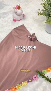 Hijab Anak Perempuan Bergo Anak Aksen Bunga Leoni