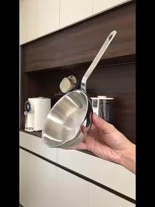 316 Stainless Steel Oil Pot Egg Frying Pan Mini Soup Milk Pot Cooking Saucepan Scalding-proof Kitchen Tool Cookware Accessories
