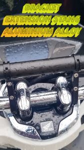 Breket Ekstension Stang Motor Multifungsi Phone Holder Aluminium Alloy