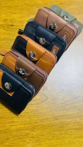Fashion card holder bifold coin purses wallet for mensmagnetic clasp classic style with zipper