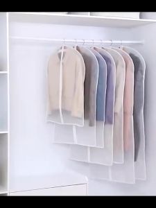 Clothes Cover Dustproof EVA Waterproof Clothes Protector with Full Zipper Hanging Clothes Moth Proof for Closet Storage