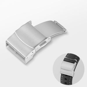 Khoá dây da đồng hồ kiểu khoá giấu dây một gập thông minh tháo lắp dễ dàng - K2110