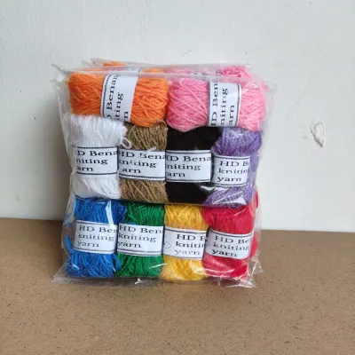 1 Pak Benang Woll Warna Warni isi 10 Pcs