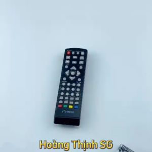 Remote điều khiển đầu KTS mặt đất VTC HD02 điều khiển tivi truyền hình vệ tinh VTC T205 - Tặng kèm pin - GDCT