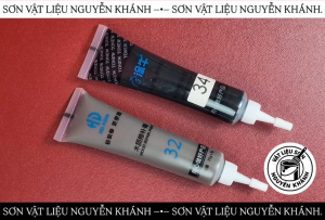 Keo sửa chữa đồ gỗ Wood Repair Paint combo màu đen – Tuýp số 32 và 34