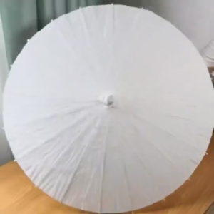 Payung Polos Kertas Besar  Decorative Umbrella White Diy Painting (Diameter : 60cm / 20cm )