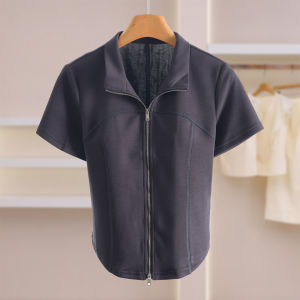 Dual Zipper Slim Fit T-shirt