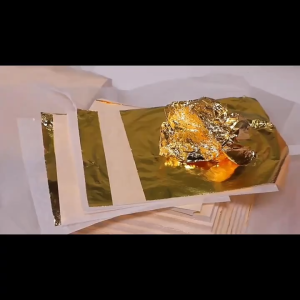 100PCS 24K Gold Leaf Sheets Golden Foil Paper DIY PaintingsArts Crafts Thailand Gold Leaf 金箔