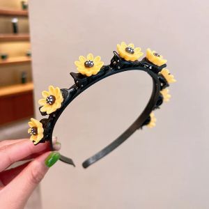 Cartoon Childrens Braided Hairband Korean style sweet Headband for Kid Fashion girl Hair Accessories