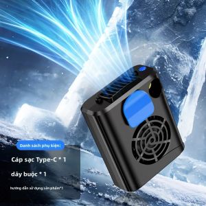 Quạt Yếm Ngoài Trời Không Cánh Di Động Có Kẹp Đai Sạc USB Quạt Cổ Cầm Tay Nhỏ Để Làm Mát Gió Tự Nhiên Giấc Ngủ Gió