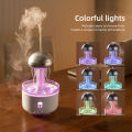 Jellyfish Humidifier Water Drip Rain Cloud Night Light Aromatherapy Essential Oil Diffuser Desk Fountain with 7 Colors Humidifie. 