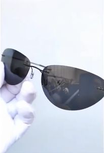 【GIAUSA】 Rimless Polarized Sun Glasses Shade for Men The Matrix Neo Style Anti UV Anti Rad Sun Protection Metal Summer Fishing Fashion Retro Sun Glasses Eyewear Men S15