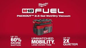 MILWAUKEE M18 FUEL™ PACKOUT™ WET/ DRY VACUUM - MODEL M18 FP0VCL