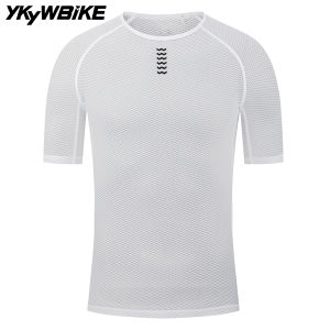 YKYWBIKE Bike Cycling Base Layers Short Sleeve Shir Pro Cool Mesh Superlight Bicycle Breathable Cycling Jerseys Cycling Clothin