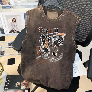 Casual Sports Shoulder Vest Mens Summer New Large Size Loose Quick Dry Basketball Sleeveless T-Shirt Upper Body Breathable