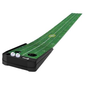 PGA | Automatic Ball Return Golf Putting Trainer Dual Hole Design Crystal Velvet Surface