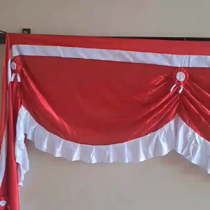Bendera Background Gedung Merah Putih Si Cantik