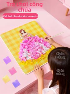 JIEXI | Sách Tĩnh Lặng Nhãn Dán Công Chúa Tự Trang Trí Giáo Dục Bàn Tay
