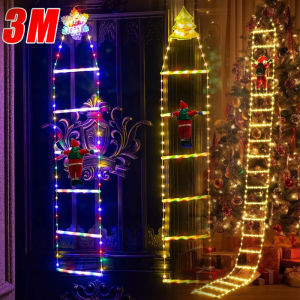 Ladder Climbing Lights Christmas Led Ladder Lights Christmas Day Outdoor Patio Garden Decoration Santa Ladder Climbing Lights