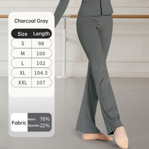 Dance Pants for Women Ballet Flare Pants Stretch Bootcut Yoga Pants Adult Training Performance Dance Tights