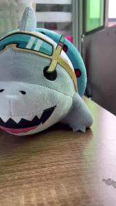 New Anime Jeff The Land Shark Plush Toys Kawaii Stuffed Dolls Cute Sharp Animals Doll Plushies Kids Birthday Gifts 20cm
