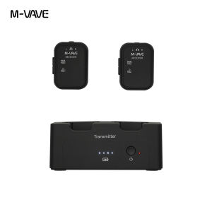 M-VAVE | M-VAVE WP-12 2.4G Wireless Earphone Monitor with 1 Transmitter 2 Receivers Stereo & Mono Audio System Transmission Recorder