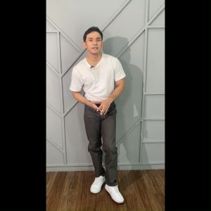 SRSEVEN7 Celana Panjang Pria Reguler Non-Stretch Big Size Dark Grey