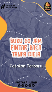Buku Belajar Membaca Anak Tk Paud 60 Jam Pintar Baca Tanpa Dieja Original 100%