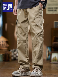 ROMON | กางเกงขายาวทรงตรงสำหรับผู้ชาย สไตล์หลวม รุ่นใหม่มาแรง 2025