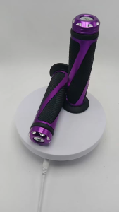 7/8" 22mm 15/16" 24mm Universal Motorcycle Hand Grips Cover Rubber Aluminum Alloy Handlebar Cover for Motorcycle Scooter Bicycle Purple 1 Pair
