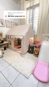 Oversize Play Tent Toys for Kids for Girls Boys Princess outdoor theater room Play House Khaki/Pink Big Size Portable Indoor Safe Fabric With Lights Gift For Kids