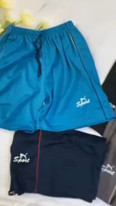 Quần đùi short lửng cho nam từ 50kg đến 60kg thun phối 1 sọc có túi và dây rút quần form ngắn chơi thể thao đá bóng QN20TUIPHOI