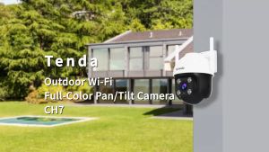 Tenda Official Store | CH7 | 5MP 3K Outdoor Full Color Camera | Wireless CCTV | AI Detection