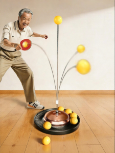 Single Person Rebound Practice Table Tennis Trainer Home Use