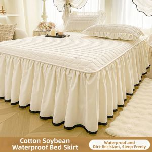 BEIPIN | Waterproof and Leakproof Tie Band Bed Skirt Cover Cotton