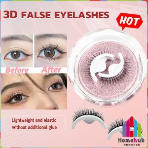 Homehub Reusable Self-adhesive 3D False Eyelashes: 3 Seconds to Wear