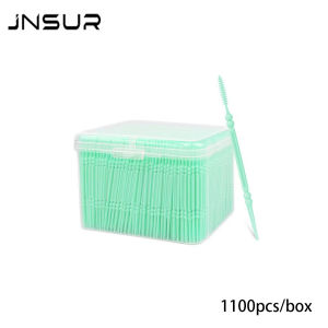 JNSUR 1100Pcs Fishbone Double‑Ended Plastic Toothpick Disposable Interdental Brush Teeth Gap Cleaning Stick Oral Hygiene Care To