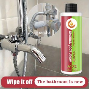 Bathroom Glass Cleaner Powerful Hard Water Spot Remover & Descaler for Shower Doors Ceramic Tiles Stainless Steel Bathrooms