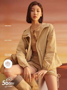 MiiOW | Áo khoác chống nắng Ice Silk nhẹ nhanh khô ngoài trời mùa hè cho nữ Áo khoác leo núi chống tia UV mỏng thoáng khí