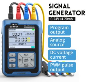 FNIRSI SG-003A 4-20mA Signal Generator 0-10V Adjustable Current Voltage Simulator with LCD Display Sources Transmitter Calibrator