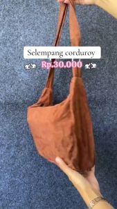 Deobags Tas Selempang Wanita Corduray Solid Color Korea Women Shoulder Bag TFW 00255