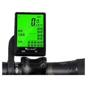 West Biking | Wireless Large Screen Water Resistant Night Glow Speed and Distance Meter Bicycle Computer
