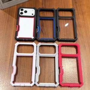 TPU Case For iPhone 17 16 15 14 13 12 Pro Max Plus Rugged Hybrid Transparent Shockproof Armor Hard PC Frame Bumper Back Cover
