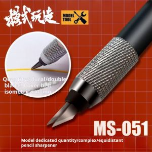 MSWZ มีด MS-051 1มม. 2มม. กว้างปากกาพหูพจน์เท่ากันมีดงานฝีมือสำหรับ Gungam Gpla GK มีดงานฝีมือ DIY กำจัดประตูมีดตัดกระดาษกาวเครื่องมือตัดโมเดล