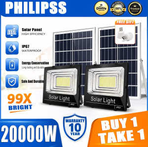 Solar Light Outdoor Waterproof 20000W Solar Flood Lights With Solar Panel Original 606LED 680000mAh garden lamp