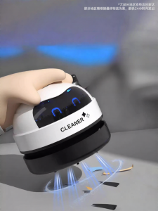 เครื่องดูดฝุ่นตั้งโต๊ะรุ่นใหม่ ปี 2025 กำลังแรง ชาร์จผ่าน USB กำจัดฝุ่นคีย์บอร์ด ขนาดเล็ก ใช้ในบ้าน ดูดฝุ่นได้เร็ว แรงสูง รุ่น 1307T