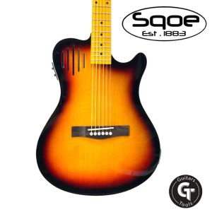 Sqoe Silent SA-100 | กีตาร์โปร่งไฟฟ้า SA-100 🔥ราคาถูก คุณภาพดี เสียงเน้นใช้งานภาคไฟฟ้า 💥มีเก็บปลายทาง