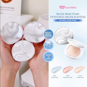 [NEW LAUNCH] BNB Barenbliss Moist Mochi Paste Powder Highlighter mudah diblend tahan air dan tahan hingga 12 jam kilau bercahaya Shimmer Glittery High Pigmented Contour Face Palette
